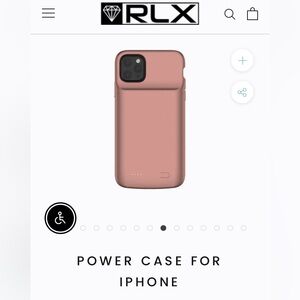 💖🎁NIB RLXTEC Slim iPhone 12/13 mini Battery Charger CaseLightning port 2X